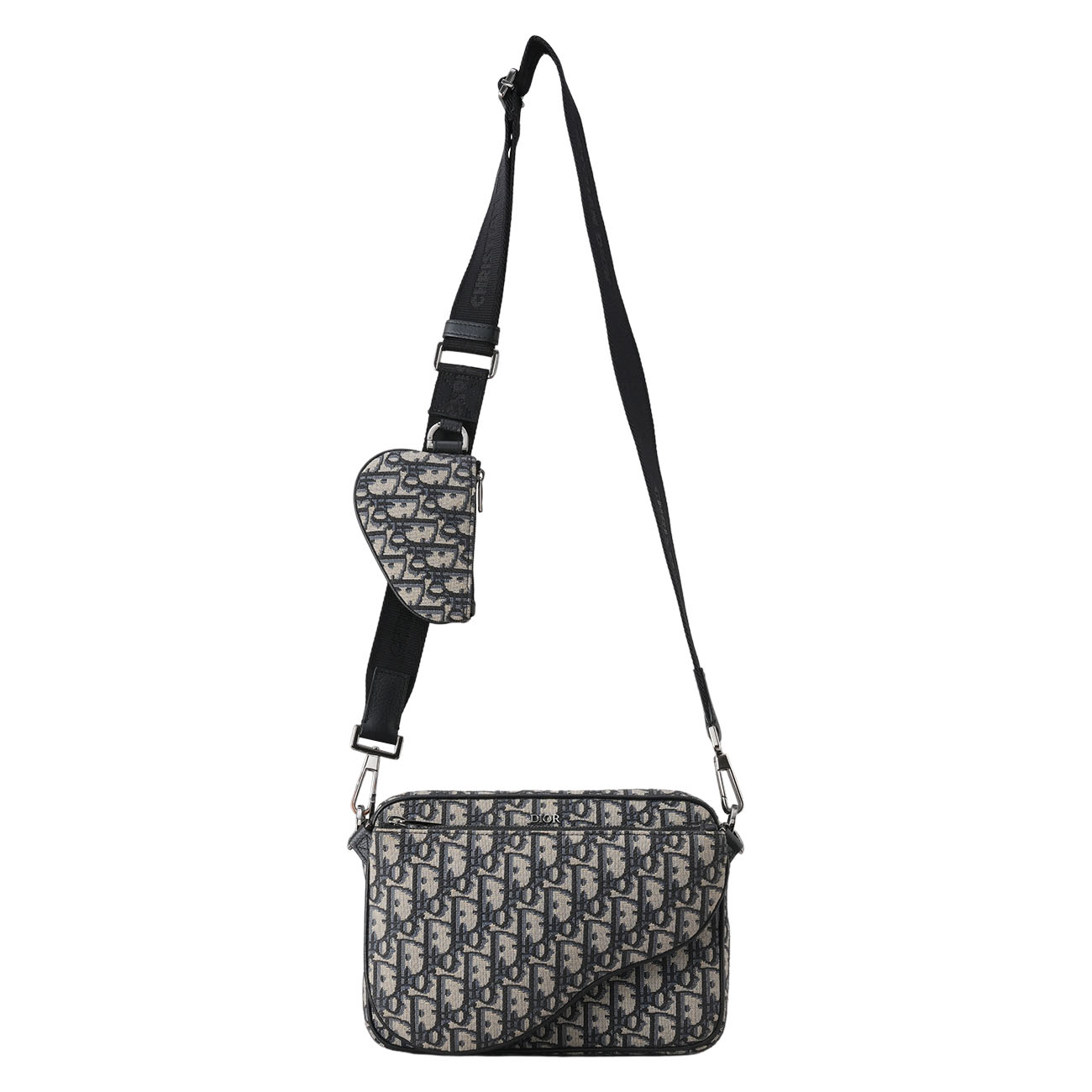 CHRISTIAN DIOR(USED)디올 오블리크 새들 트리플 파우치